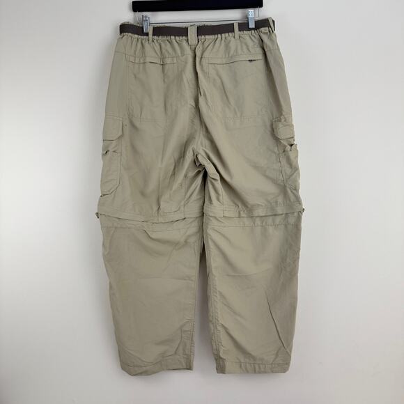 REI Zip Off Cargo Pants Women's XL 28" Inseam 8.5" Shorts Belt Elastic Waist - Picture 2 of 10